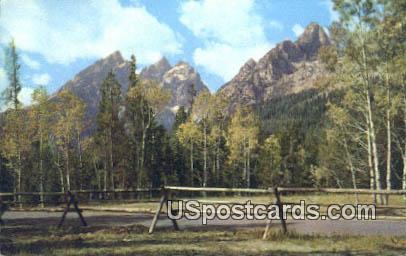 Teton Range, WY Postcard       ;      Teton Range, Wyoming