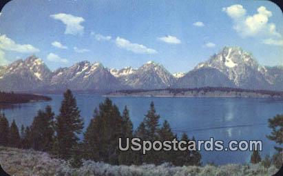 Teton Range - Jackson Hole, Wyoming WY Postcard
