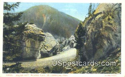 Silver Gate, Bunsen Peak - Yellowstone Park, Wyoming WY Postcard