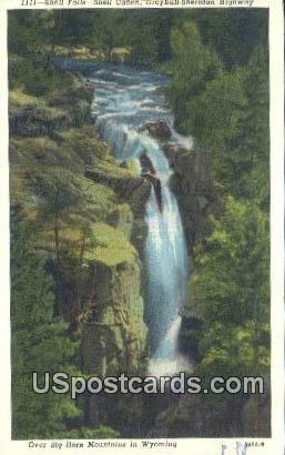 Shell Falls - Big Horn Mountains, Wyoming WY Postcard