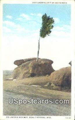 Lincoln Highway - Cheyenne, Wyoming WY Postcard