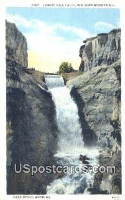 Tunnel Hill Falls - Big Horn Mountains, Wyoming WY Postcard