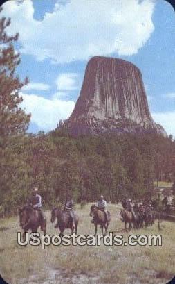Devil's Tower - Black Hills, Wyoming WY Postcard