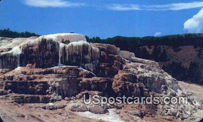 Terraces, Mammoth Hot Springs - Yellowstone National Park, Wyoming WY Postcard