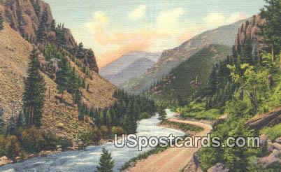 Pines & Cliffs - Yellowstone National Park, Wyoming WY Postcard