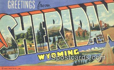 Sheridan, WY Postcard       ;      Sheridan, Wyoming