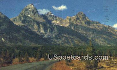 Teton Peaks - Grand Teton National Park, Wyoming WY Postcard