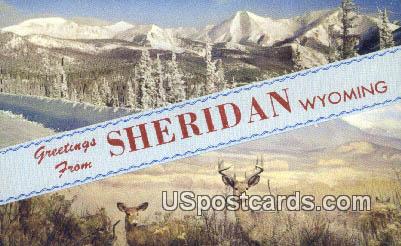 Sheridan, Wyoming Postcard      ;      Sheridan, WY