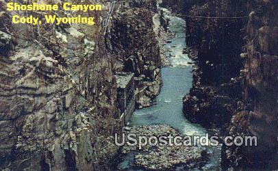 Shoshone Canyon - Cody, Wyoming WY Postcard