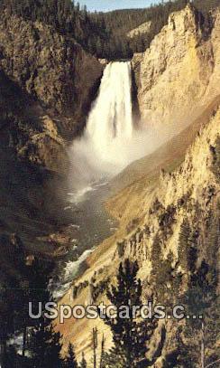 Grand Canyon - Yellowstone River, Wyoming WY Postcard