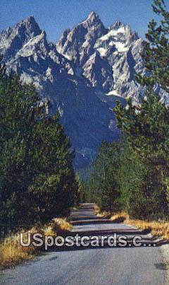 Grand Teton Peaks - Grand Teton National Park, Wyoming WY Postcard