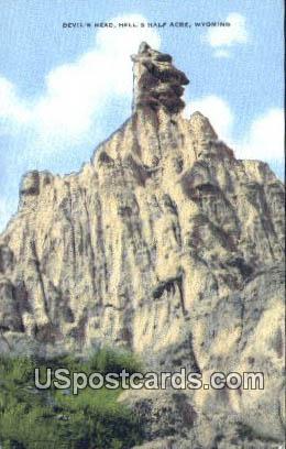 Devil's Head - Hells Half Acre, Wyoming WY Postcard