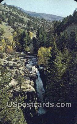 Shell Falls - Big Horn Mountains, Wyoming WY Postcard