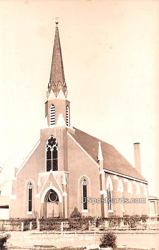Holy Name Catholic Church - Sheridan, Wyoming WY Postcard