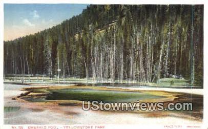 Emerald Pool - Yellowstone National Park, Wyoming WY Postcard