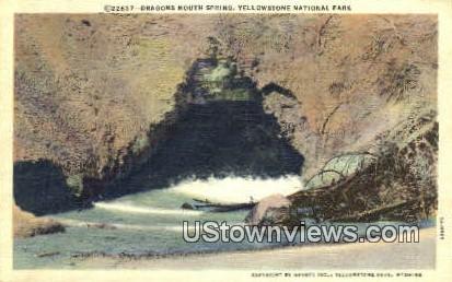 Dragons Mouth Spring - Yellowstone National Park, Wyoming WY Postcard