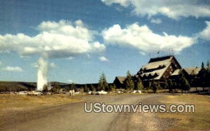 Old Faithful Inn - Yellowstone National Park, Wyoming WY Postcard