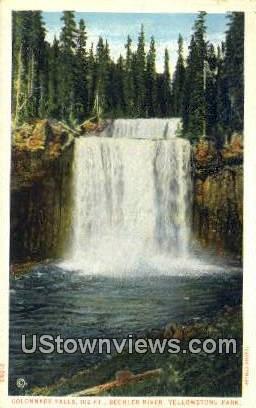 Colonnade Falls - Yellowstone National Park, Wyoming WY Postcard